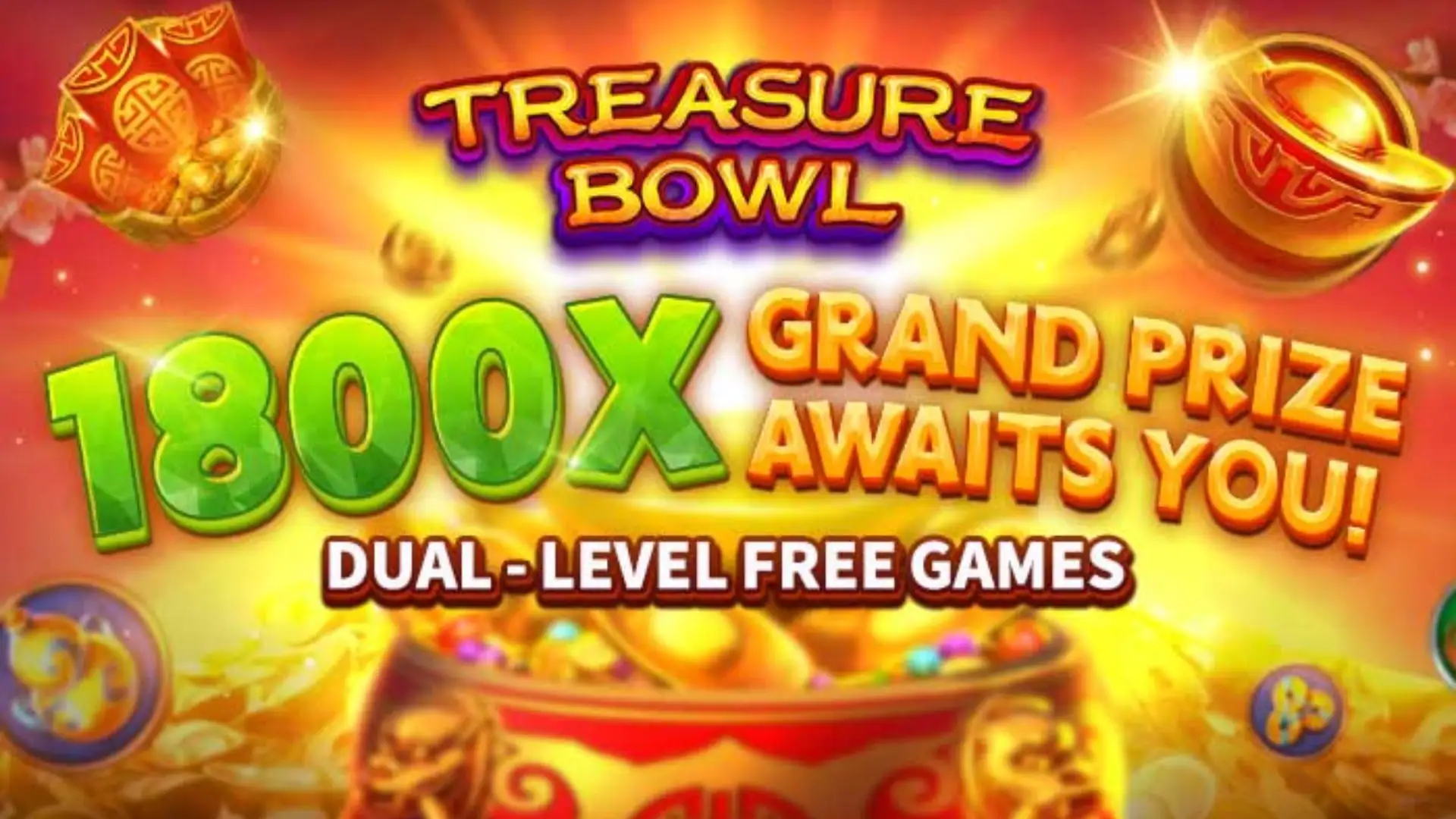 Multiplicadores Treasure Bowl bbgpg - 7777x Máximo com Tigela Dourada